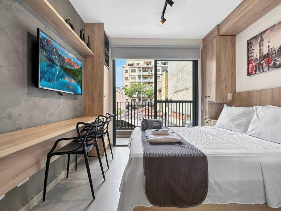 Kitchen Modern Coworking Balcony Apartamento *